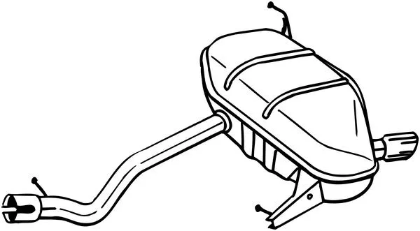Silencieux arrière BOSAL 247-195