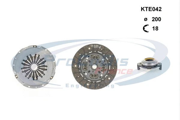 Kit d'embrayage PROCODIS FRANCE KTE042