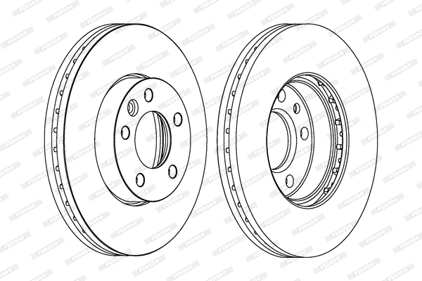 Disque de frein FERODO DDF1253C-1