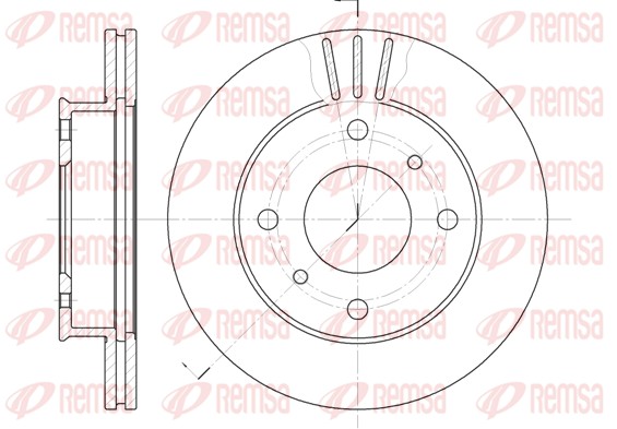Disque de frein REMSA 6113.10