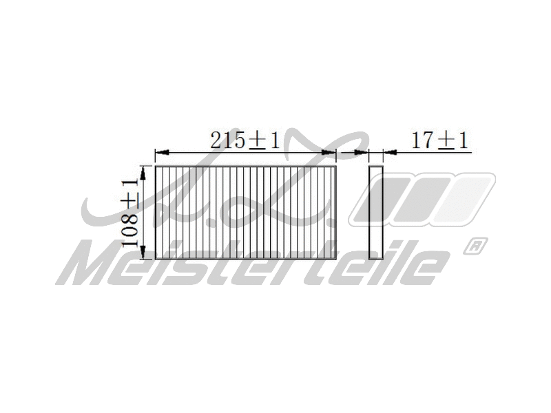 Filtre, air de l'habitacle A.Z. Meisterteile AZMT-41-010-1617