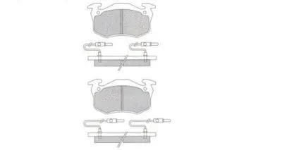 Kit de plaquettes de frein, frein à disque AISIN ASN-2295