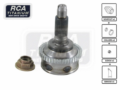 Jeu de joints, arbre de transmission RCA FRANCE MA16A