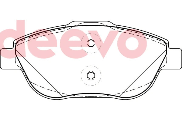 Kit de plaquettes de frein, frein à disque DEEVO BP80200