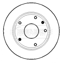 Disque de frein BORG & BECK BBD5126