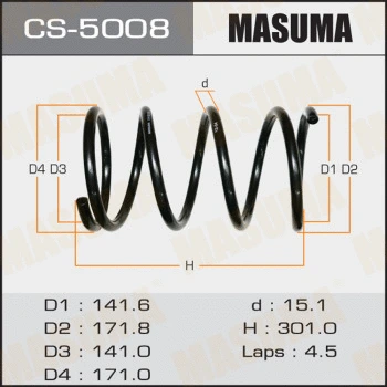 Ressort de suspension MASUMA CS-5008