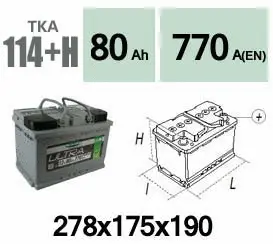 Batterie de démarrage Technika TKA114+H