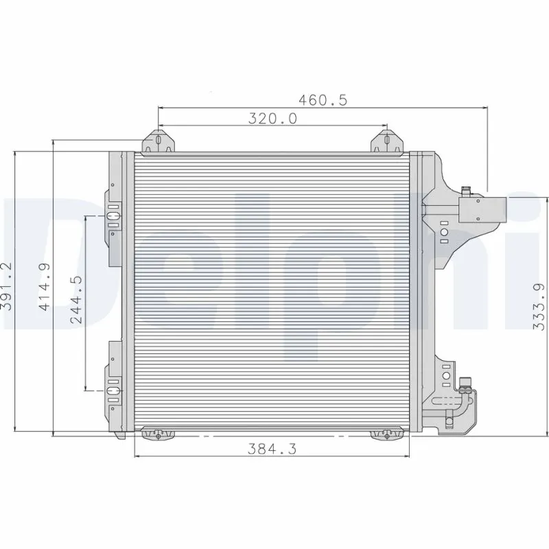 Condenseur, climatisation DELPHI TSP0225089