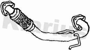 Tuyau d'échappement KLARIUS 301883
