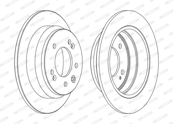Disque de frein FERODO DDF1618P-D
