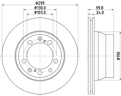 Disque de frein MINTEX MDC1355