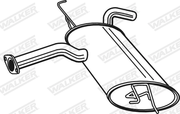 Silencieux arrière WALKER 25152