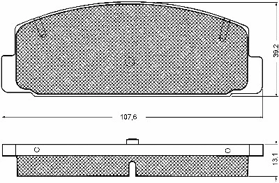Kit de plaquettes de frein, frein à disque BSF 10746