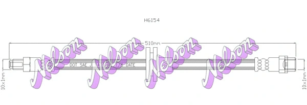 Flexible de frein KAWE H6154