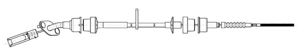 Tirette à câble, commande d'embrayage CEF FA01241