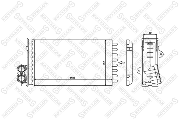 Système de chauffage STELLOX 10-35012-SX