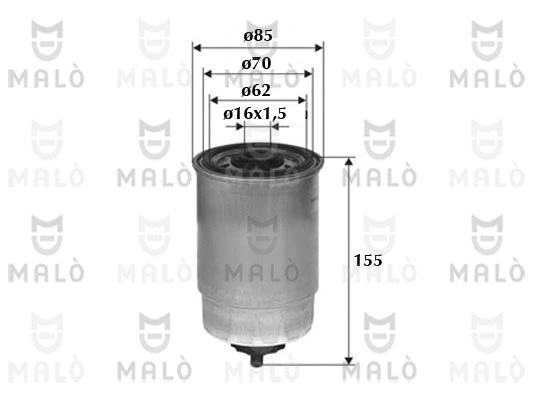 Filtre à carburant AKRON-MALÒ 1520106