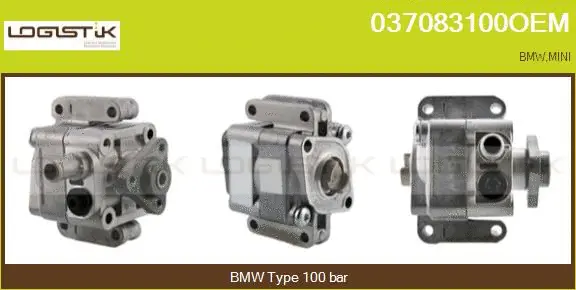 Pompe hydraulique, direction LGK 037083100OEM