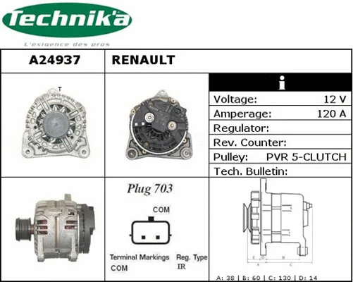 Alternateur Technika A24937