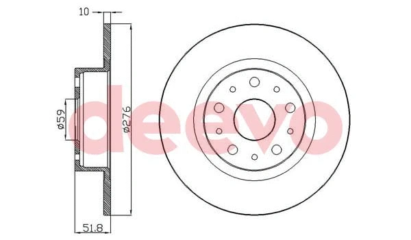 Disque de frein DEEVO BD32200