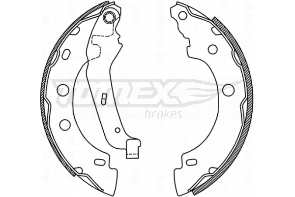 Jeu de mâchoires de frein TOMEX Brakes TX 21-00