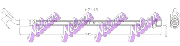 Flexible de frein KAWE H7448
