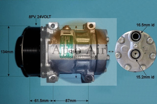 Compresseur, climatisation AUTO AIR GLOUCESTER 14-8121