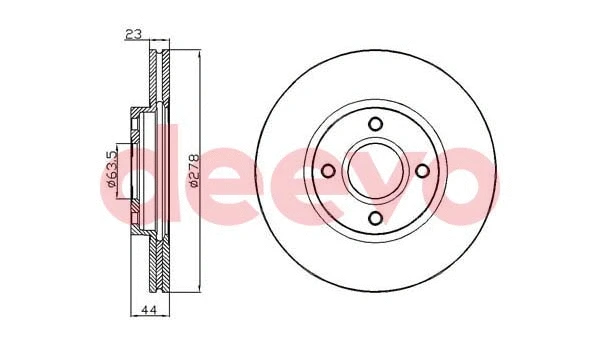 Disque de frein DEEVO BD10110