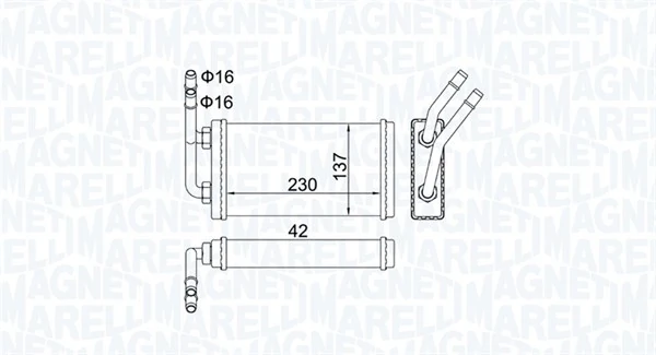 Système de chauffage MAGNETI MARELLI 350218406000