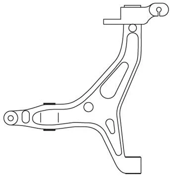 Bras de liaison, suspension de roue FRAP F3125