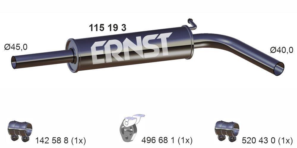 Silencieux central ERNST 115193