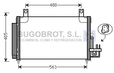 Condenseur, climatisation BUGOBROT 62-KA5204