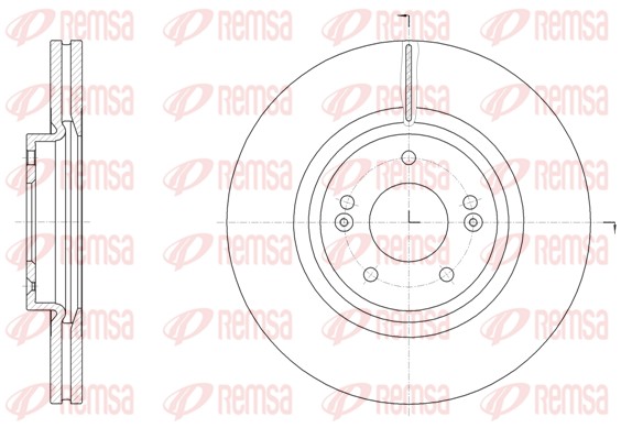 Disque de frein REMSA 61514.10