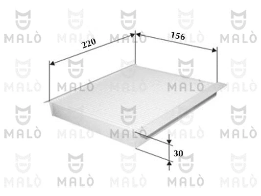 Filtre, air de l'habitacle AKRON-MALÒ 1532171