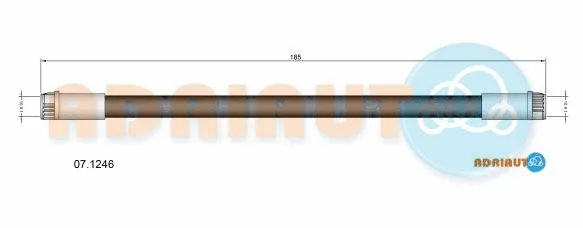 Flexible de frein ADRIAUTO 07.1246