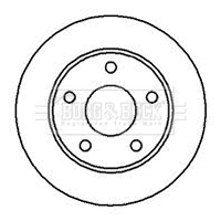 Disque de frein BORG & BECK BBD4026