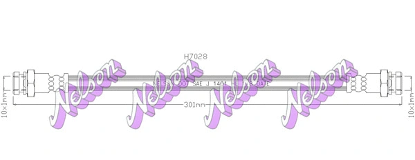 Flexible de frein KAWE H7028