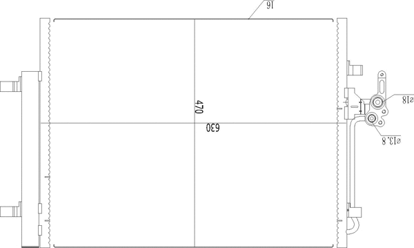 Condenseur, climatisation HART 611 223