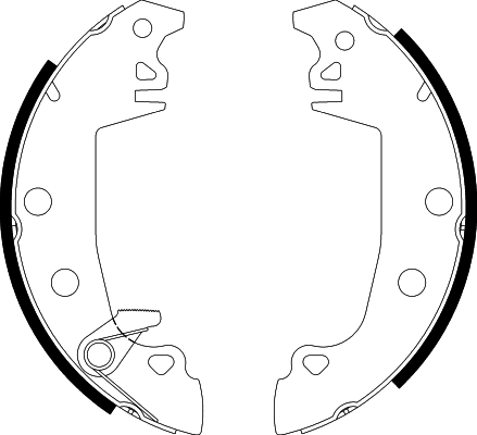 Jeu de mâchoires de frein PAGID H1010