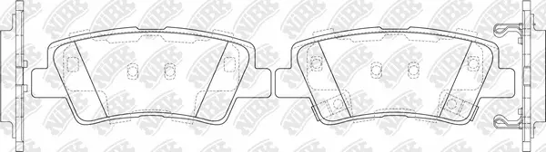 Kit de plaquettes de freins de haute performance NiBK PN0538S