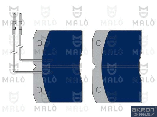 Kit de plaquettes de frein, frein à disque AKRON-MALÒ 1050264