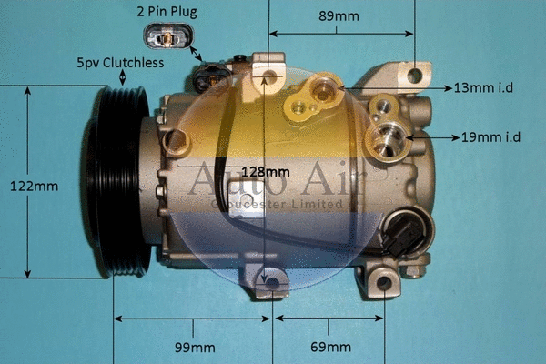 Compresseur, climatisation AUTO AIR GLOUCESTER 14-0354P