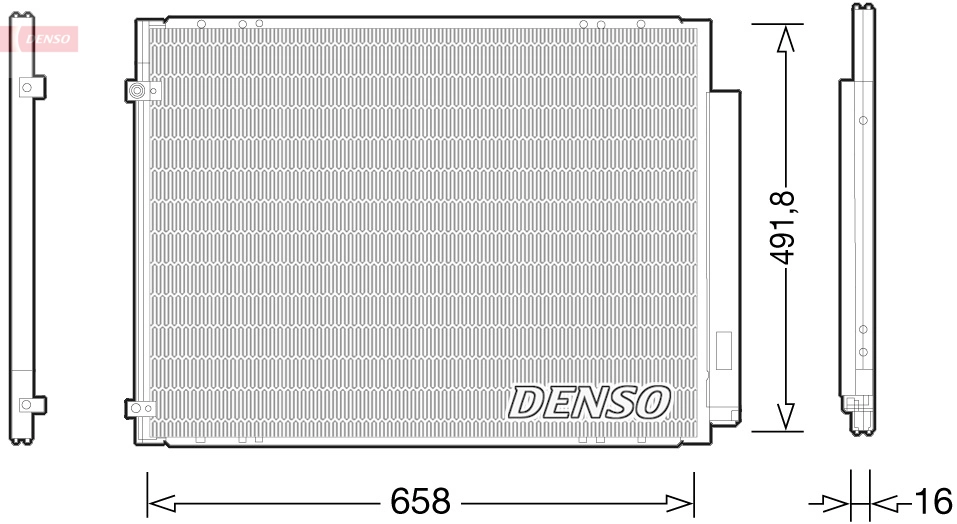 Condenseur, climatisation DENSO DCN51010