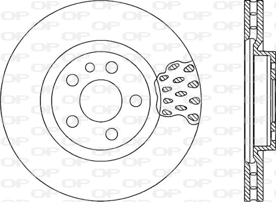 Disque de frein OPEN PARTS BDA1018.20