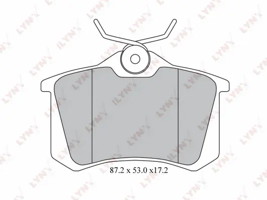 Kit de plaquettes de frein, frein à disque LYNXAUTO BD-1206