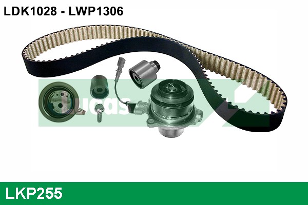 Pompe à eau + kit de courroie crantée LUCAS LKP255