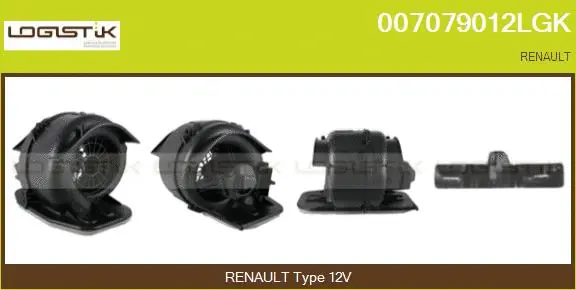 Pulseur d'air habitacle LGK 007079012LGK