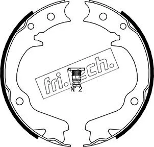 Jeu de mâchoires de frein, frein de stationnement fri.tech. 1110.336