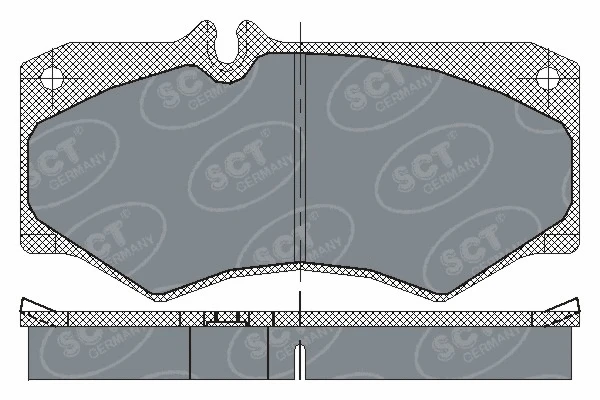 Kit de plaquettes de frein, frein à disque SCT - MANNOL SP 104 PR