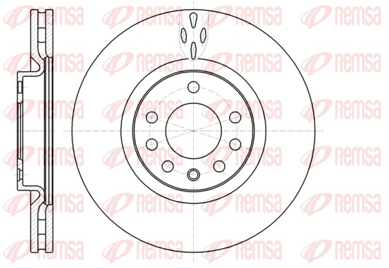 Disque de frein REMSA 61017.10